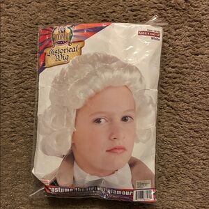 Colonial Historical Wig for Kids - White